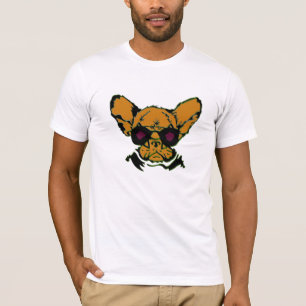 Grumpy hond met retro vliegerbril, Funny Dog T-shirt