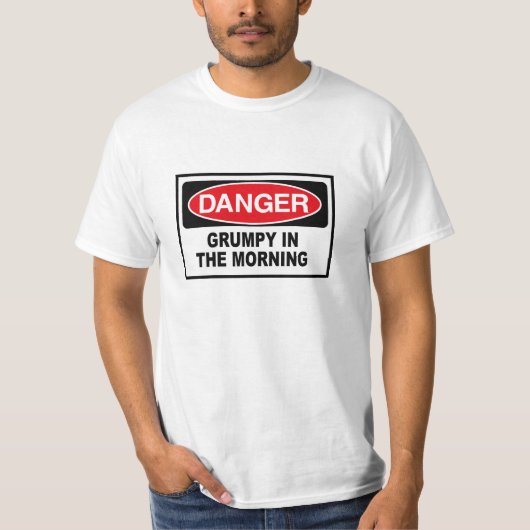 grumpy in the morning t-shirt (Voorkant)