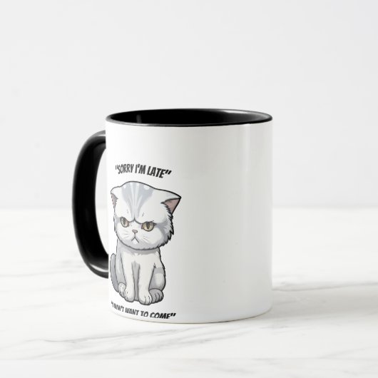 Grumpy Introvert Cat Mok (Voorkant links)