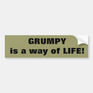 GRUMPY is een manier van leven! Bumpersticker