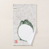Grumpy japans kikker Toad 19e eeuw Bad Handdoek (Handdoek)