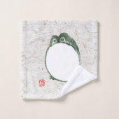 Grumpy japans kikker Toad 19e eeuw Bad Handdoek (Wasdoekje)
