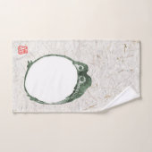 Grumpy japans kikker Toad 19e eeuw Bad Handdoek (Handdoek)