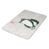 Grumpy japans kikker Toad 19e eeuw Badmat (Gekanteld)