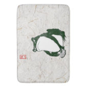 Grumpy japans kikker Toad 19e eeuw Badmat (Voorkant Verticaal)