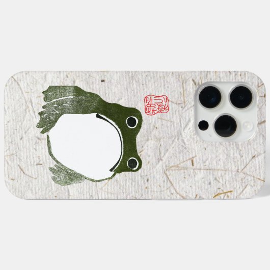 Grumpy japans kikker Toad 19e eeuw Case-Mate iPhone Case (Achterkant (horizontaal))