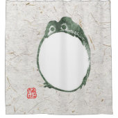Grumpy japans kikker Toad 19e eeuw Douchegordijn (Voorkant)