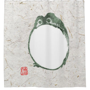 Grumpy japans kikker Toad 19e eeuw Douchegordijn