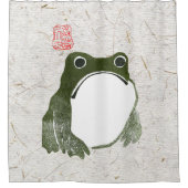 Grumpy japans kikker Toad 19e eeuw Douchegordijn (Voorkant)