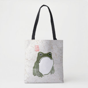 Grumpy japans kikker Toad 19e eeuw Draagtas