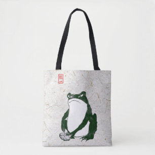 Grumpy japans kikker Toad 19e eeuw Draagtas