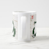 Grumpy japans kikker Toad 19e eeuw Extra Grote Beker (Achterkant)