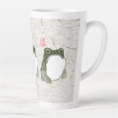 Grumpy japans kikker Toad 19e eeuw Latte Mok (Rechts)