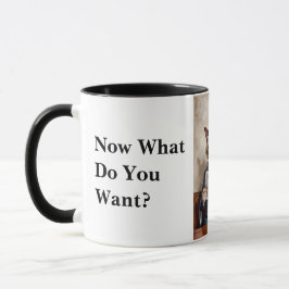 Grumpy Kantoor Cat De krant lezen Mok