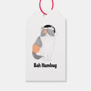 Grumpy Katie bah humbug kerstcadeau label Cadeaulabel