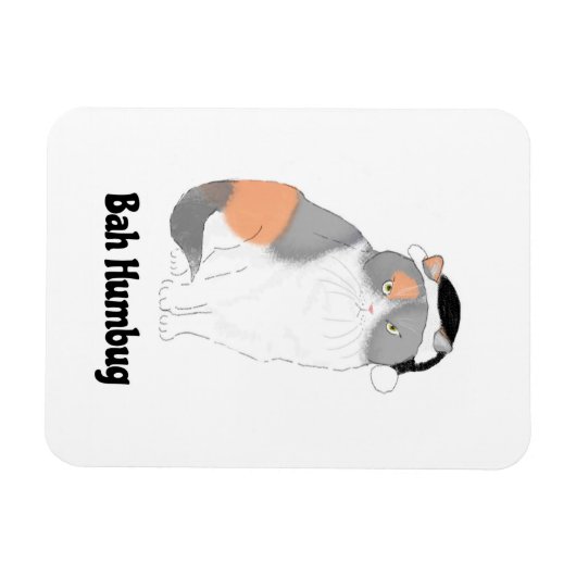 Grumpy Katie bah humbug kerstfriet magnet Magneet (Horizontaal)