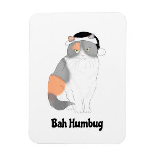 Grumpy Katie bah humbug kerstfriet magnet Magneet