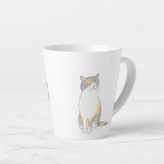 Grumpy Katie latte mug (Angle droit)