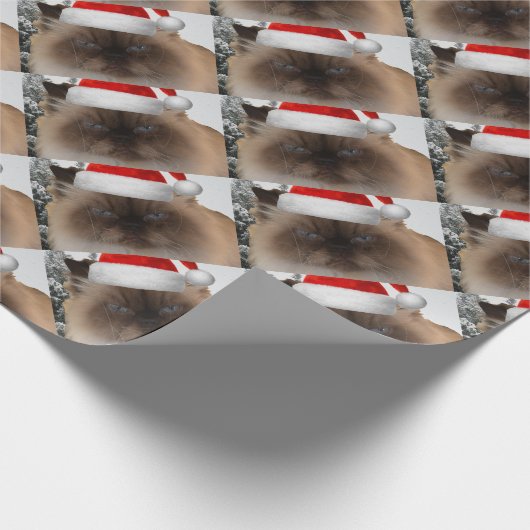 Grumpy kerstkat cadeaupapier (Hoek)