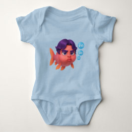 Grumpy Koi Glub Club - Schattigee Paarse-Haired Fi Romper
