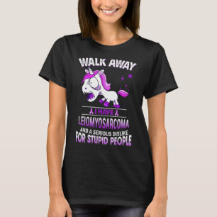 Grumpy Leiomyosarcoma Unicorn ik heb Leiomyosarcom T-shirt