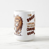 Grumpy Lion Coffee Mug – Funny Sarcastic Quote (Centre)