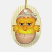 Grumpy Little Chick Keramisch Ornament (Voorkant)