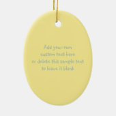 Grumpy Little Chick Keramisch Ornament (Achterkant)