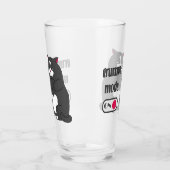 Grumpy mode on funny fat cat glas (Links)