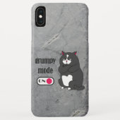 Grumpy mode op een rare vetkat Case-Mate iPhone case (Achterkant)
