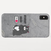 Grumpy mode op een rare vetkat Case-Mate iPhone case (Achterkant (horizontaal))
