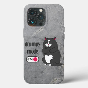 Grumpy mode op een rare vetkat iPhone 13 pro hoesje