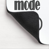 Grumpy mode op een rare vetkat muismat (Hoek)