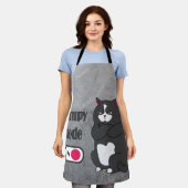 Grumpy mode op een rare vetkat schort (Gedragen)