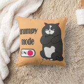 Grumpy modus op grappig vet kussen met kussen (Deken)