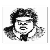 Grumpy Monster Rubber Art Stamp Rubberstempel (Afrduk)
