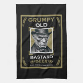 Grumpy Old Bastard Beer Theedoek (Verticaal)