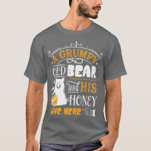 Grumpy Old Beer and his Honey Live here Premium T-shirt