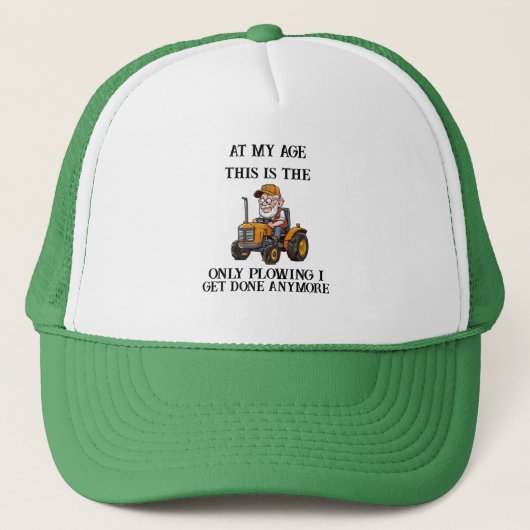 Grumpy Old Farmer ploegen Trucker Pet (Voorkant)