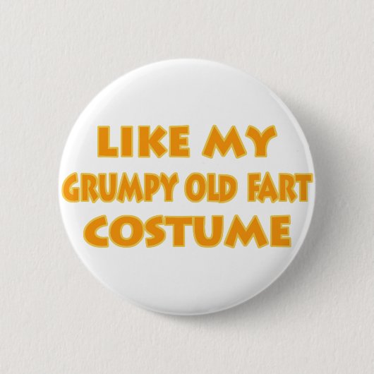 Grumpy old fart Costume Ronde Button 5,7 Cm (Voorkant)
