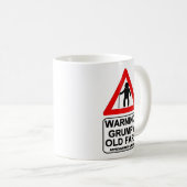 Grumpy Old Fart Mok. Waarschuwing mok voor oude gi (Voorkant rechts)