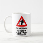 Grumpy Old Fart Mok. Waarschuwing mok voor oude gi (Links)