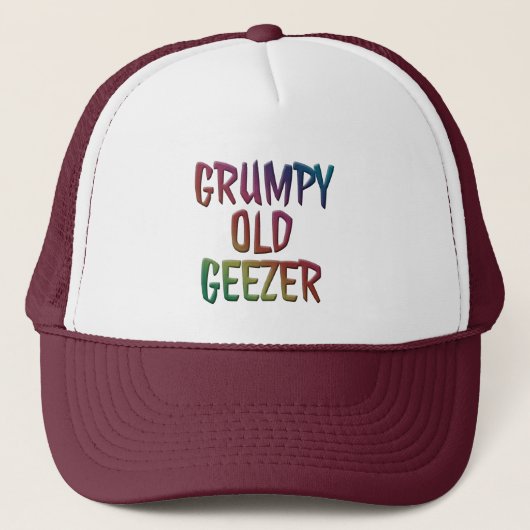 Grumpy Old Geezer Casquettes en Casquette (Devant)