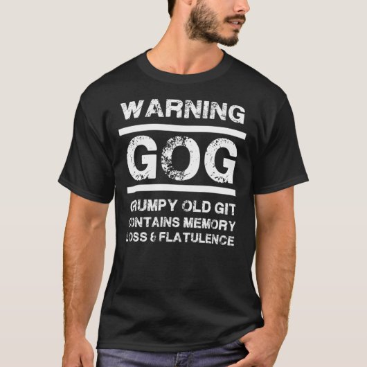Grumpy Old Gits - Old Farts - Grumpy People - Gran T-shirt (Voorkant)