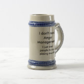 Grumpy Old Man Anger Management Stein Bierpul (Voorkant rechts)