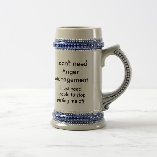 Grumpy Old Man Anger Management Stein Bierpul (Rechts)