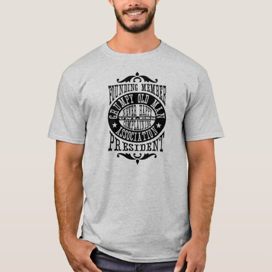 Grumpy Old Man Association T-shirt (Voorkant)