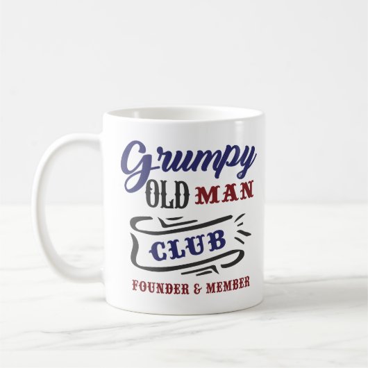 Grumpy Old Man Club Founder Member  Koffiemok (Links)