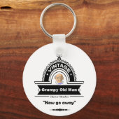 Grumpy Old Man Club Fun "Over the Hill" Sleutelhanger (Voorkant)