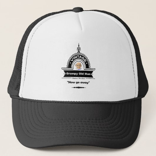 Grumpy Old Man Club Fun "Over the Hill" Trucker Pet (Voorkant)